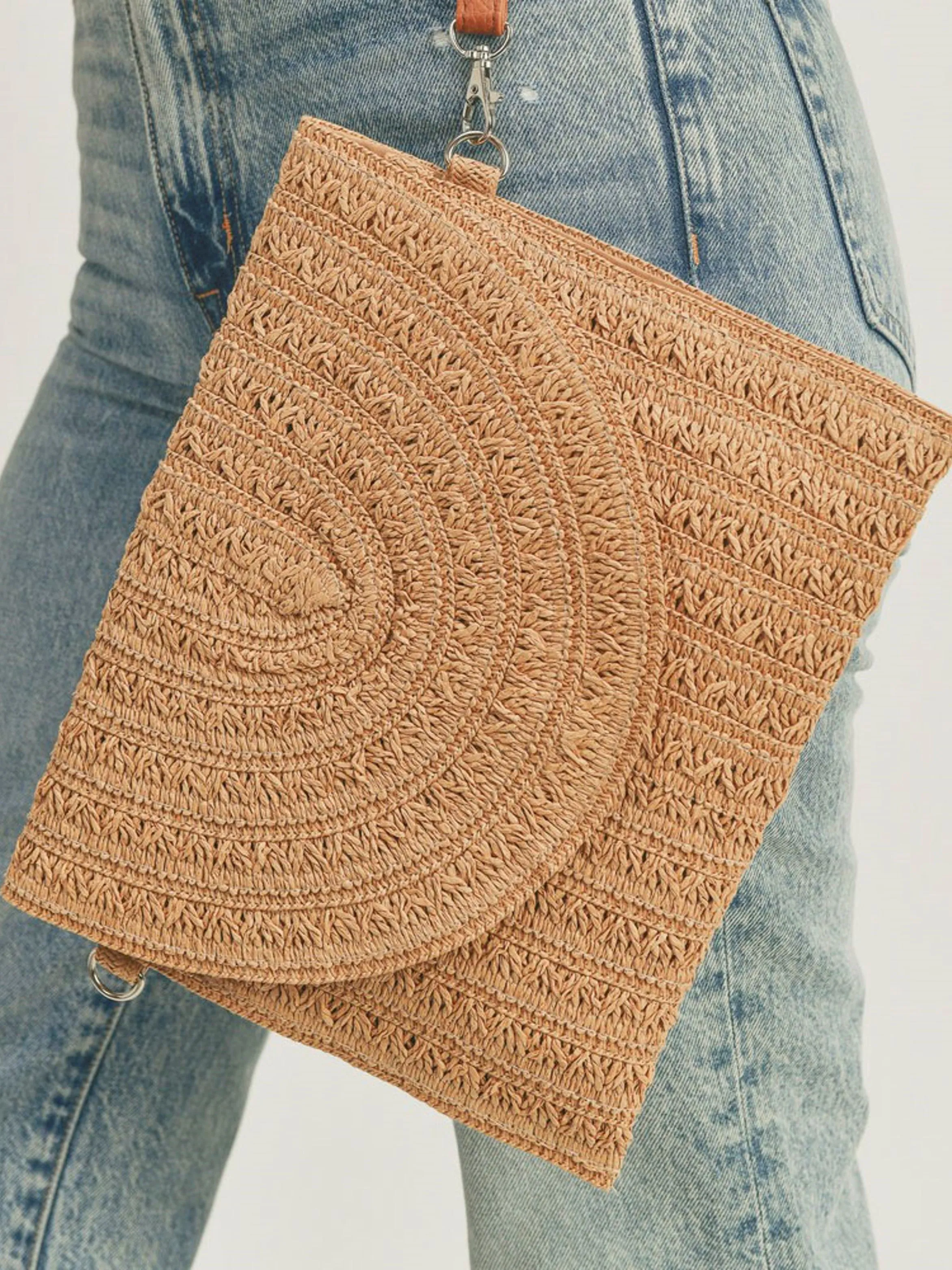 27 Straw Crossbody Bag