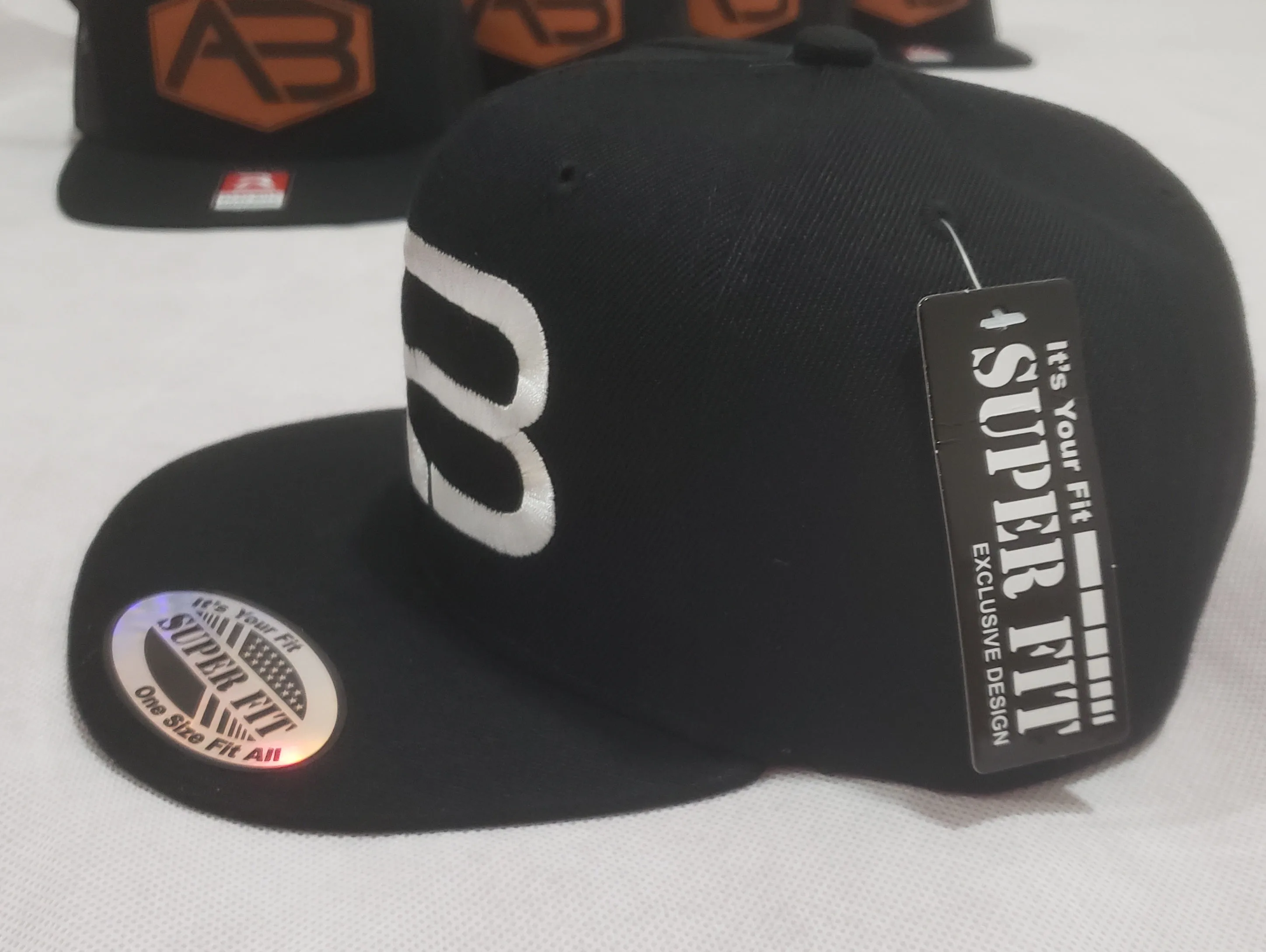 A&B (Black - Blackwidow) NOW 3D Stitch Snapback Cap