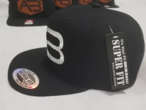 A&B (Black - Blackwidow) NOW 3D Stitch Snapback Cap