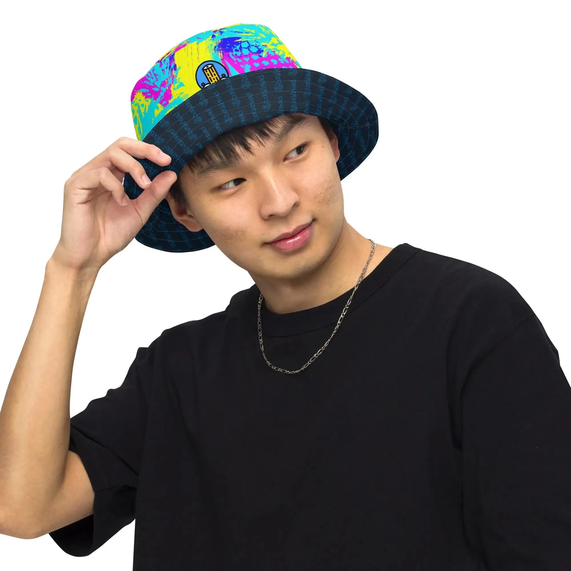 Abstract Pineapple Reversible Bucket Hat