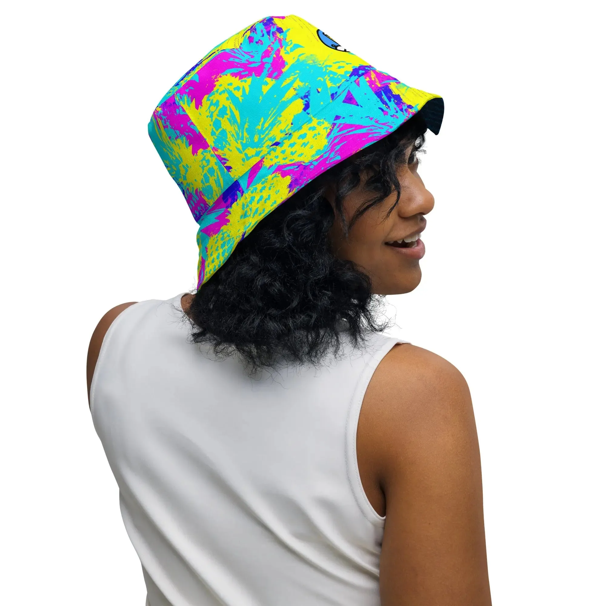 Abstract Pineapple Reversible Bucket Hat