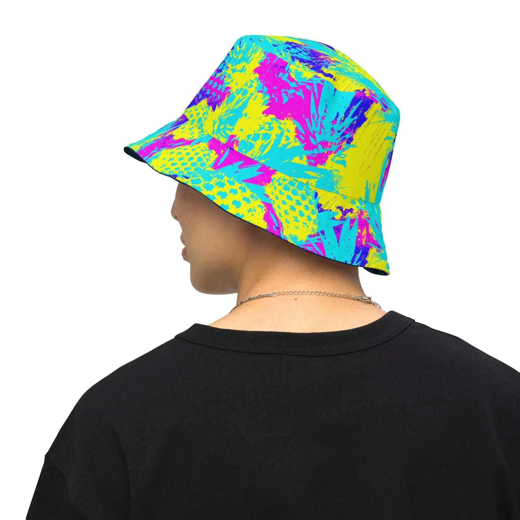 Abstract Pineapple Reversible Bucket Hat