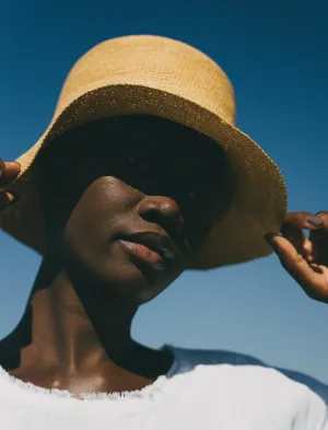 Andean Straw Bucket Hat