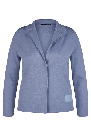 BLUE LAPEL CARDIGAN