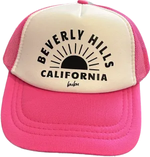 Bubu- Hot Pink Beverly Hills Trucker Hat