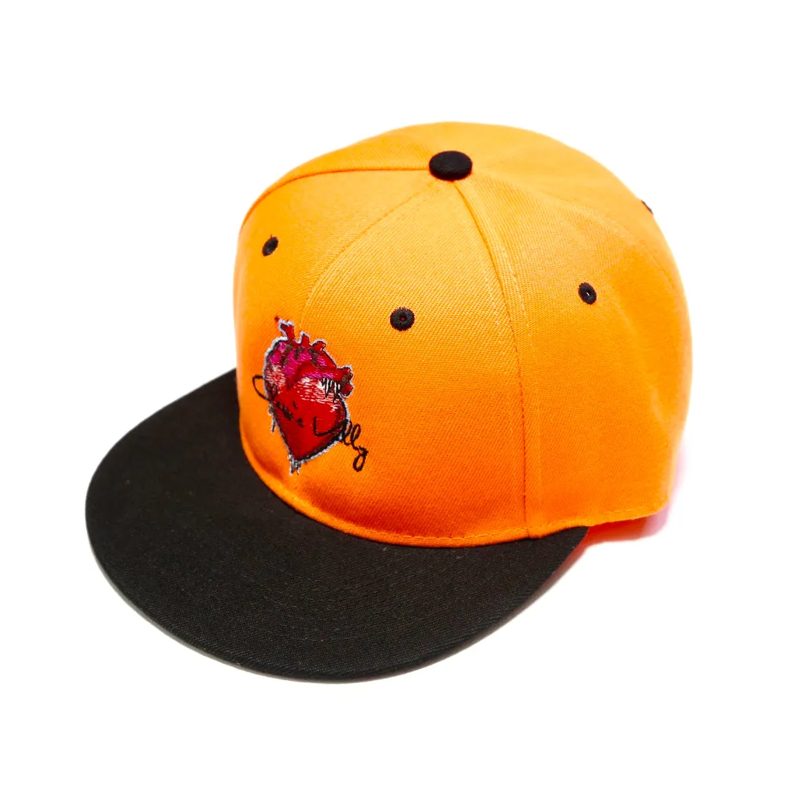 Classic Vally Heart Snapback - Orange