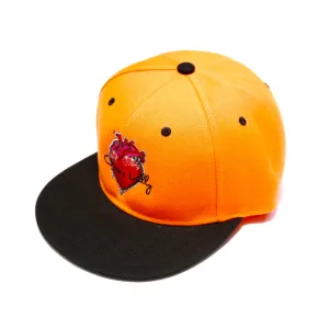 Classic Vally Heart Snapback - Orange
