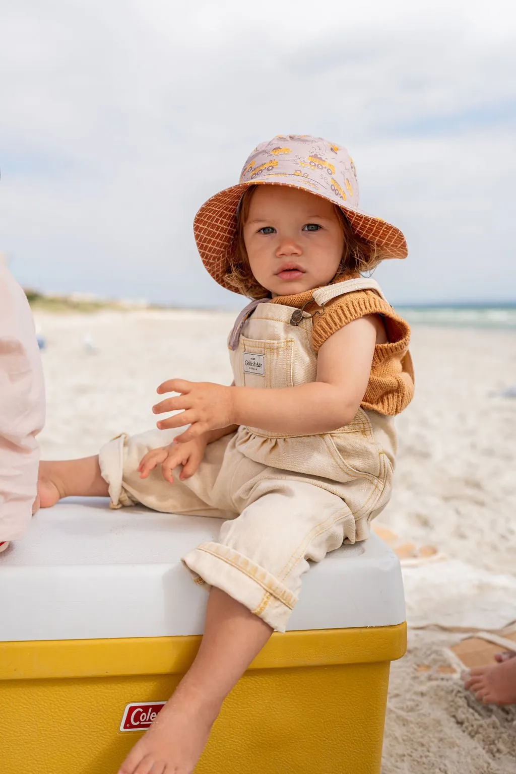 Construction Wide Brim Bucket Hat