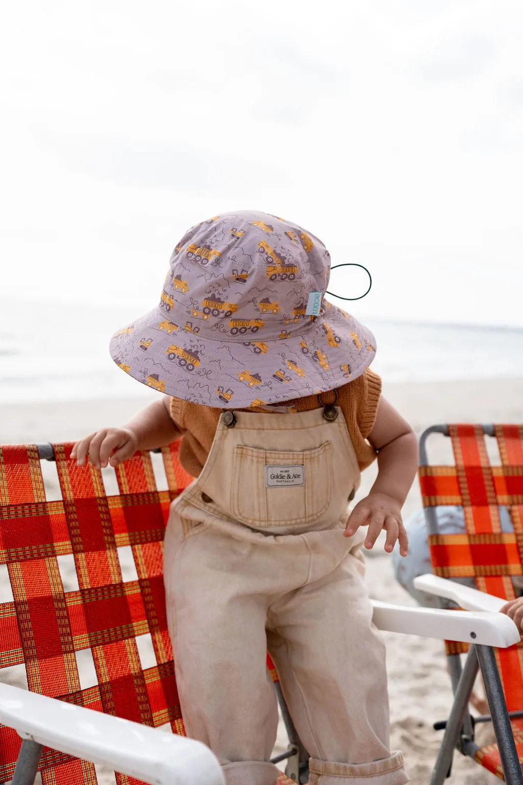 Construction Wide Brim Bucket Hat