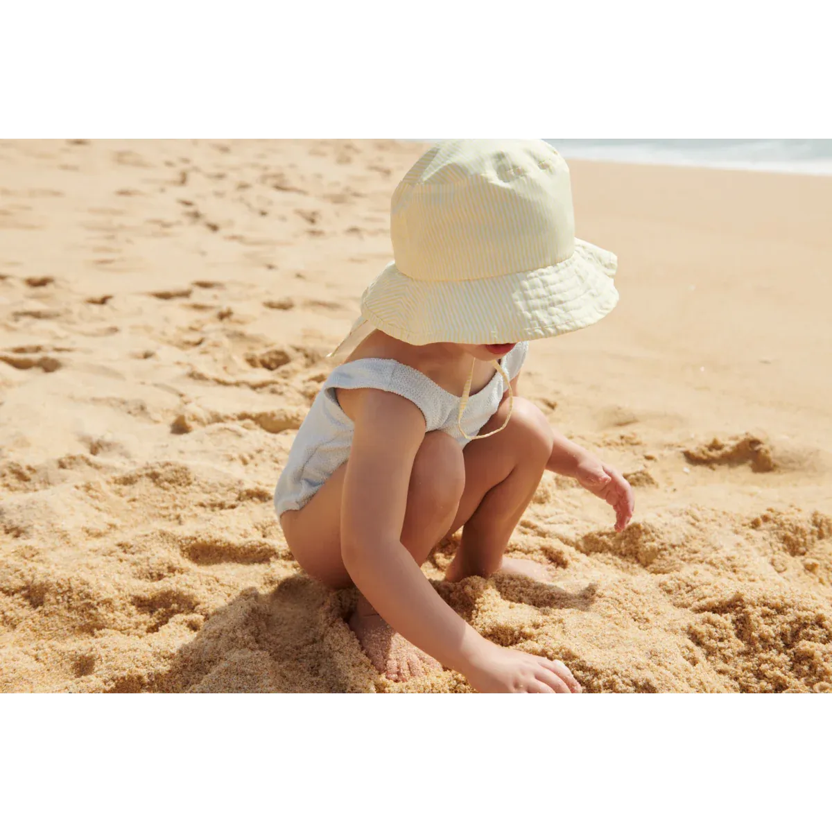 Damona Swim Hat - Stripe Lemonade / Creme De La Creme