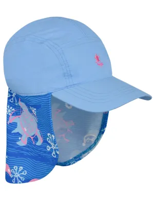 Flap Sun Hat - Pink Wave