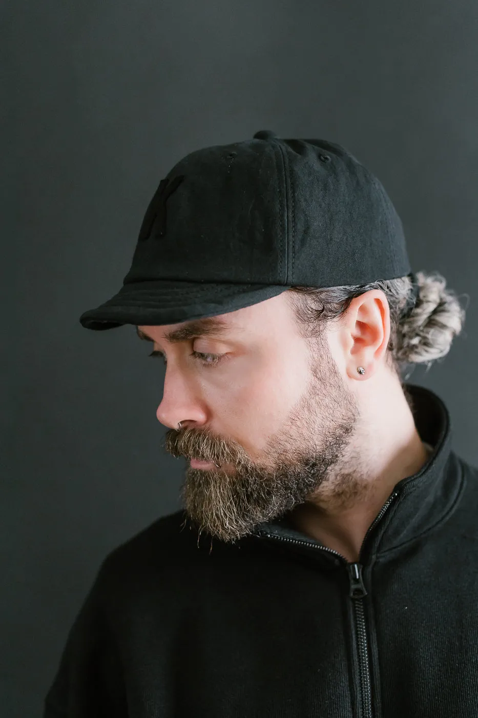 JM6510 - Canvas BB Cap "K" - 07 Black