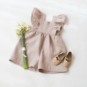 Linen Jumpsuit  - Clay