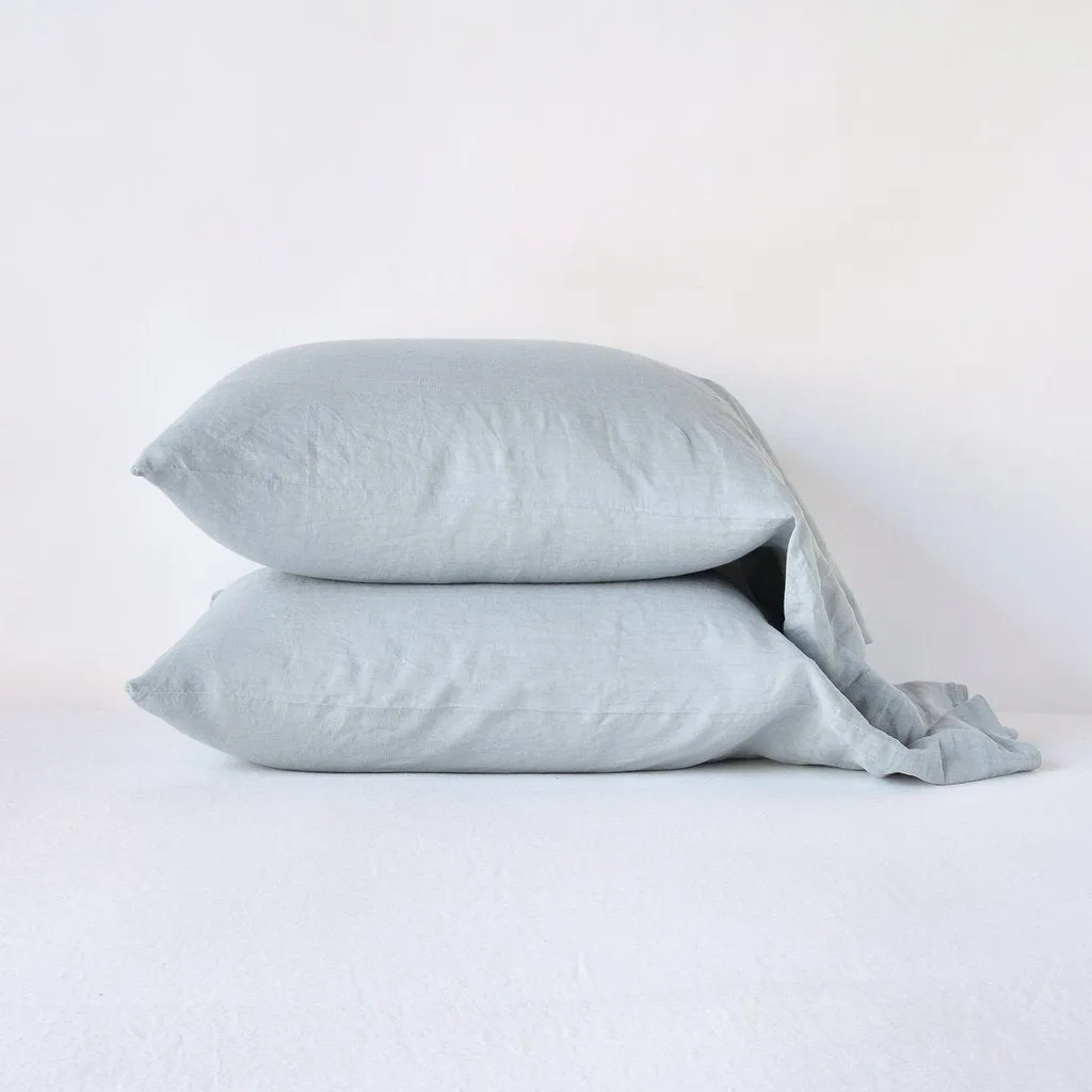 Linen Pillowcase - Mineral - King