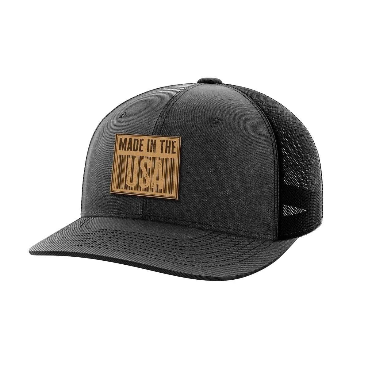 Made In The USA Leather Patch Hat