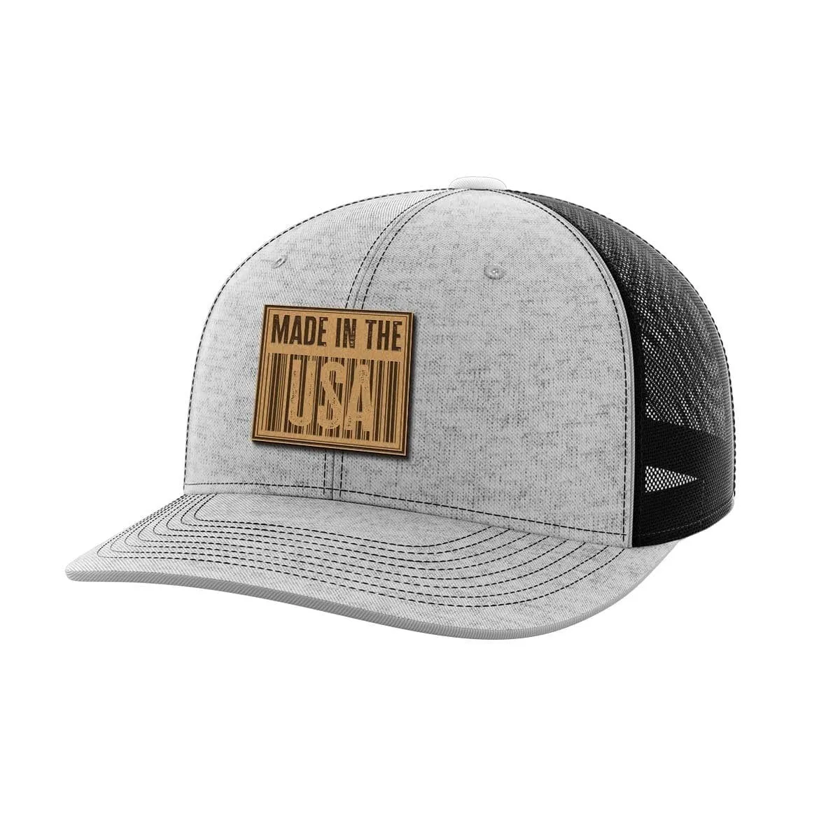 Made In The USA Leather Patch Hat