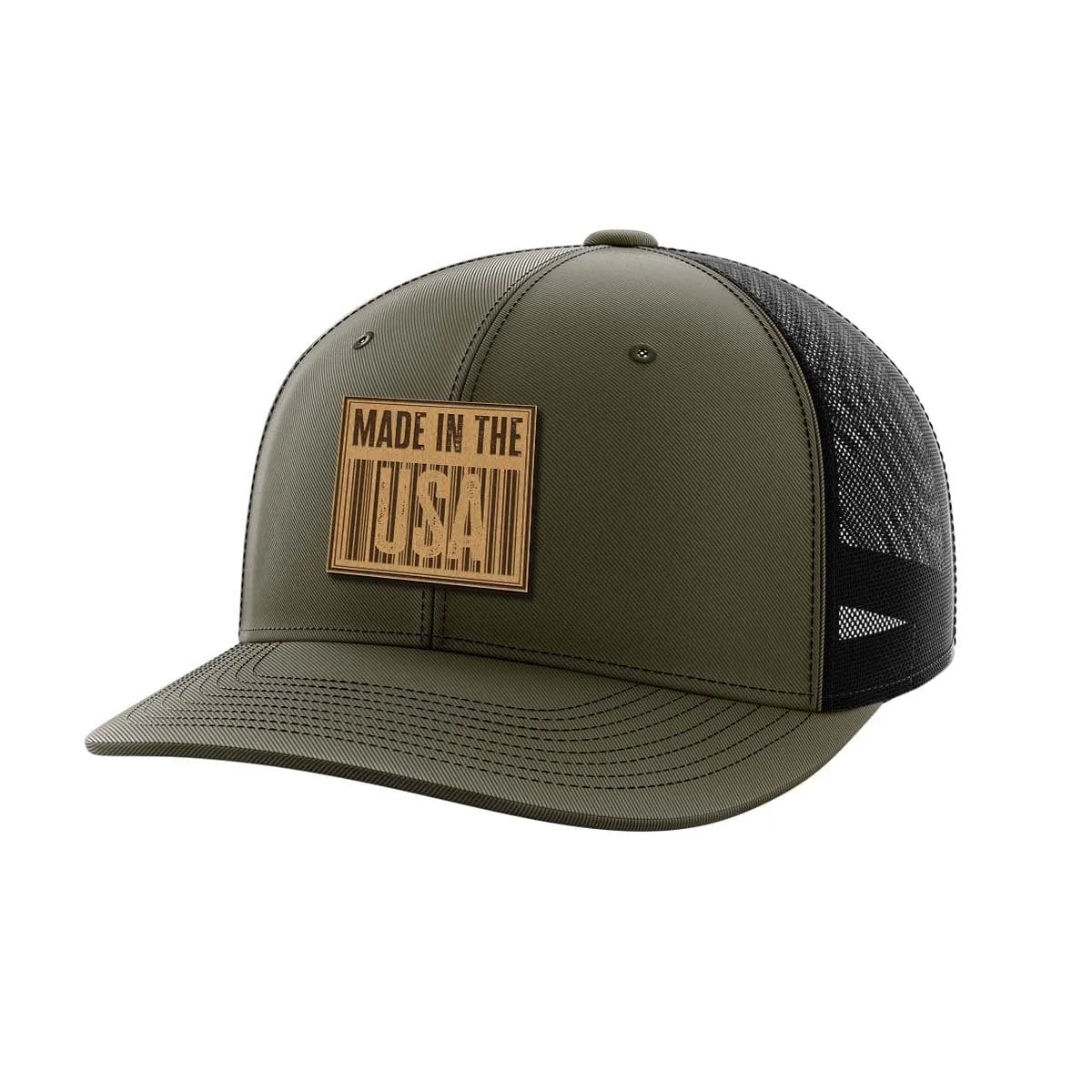 Made In The USA Leather Patch Hat