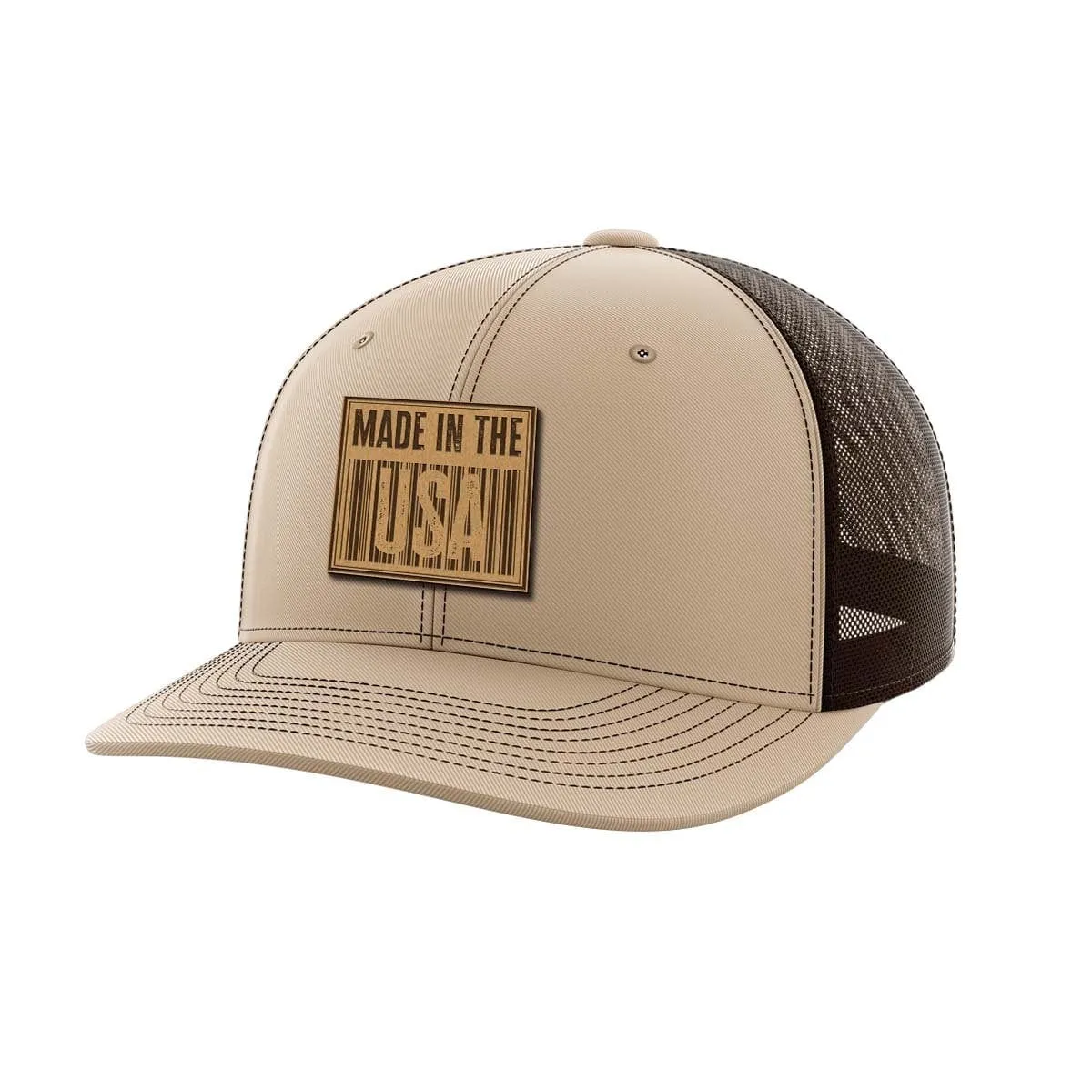Made In The USA Leather Patch Hat