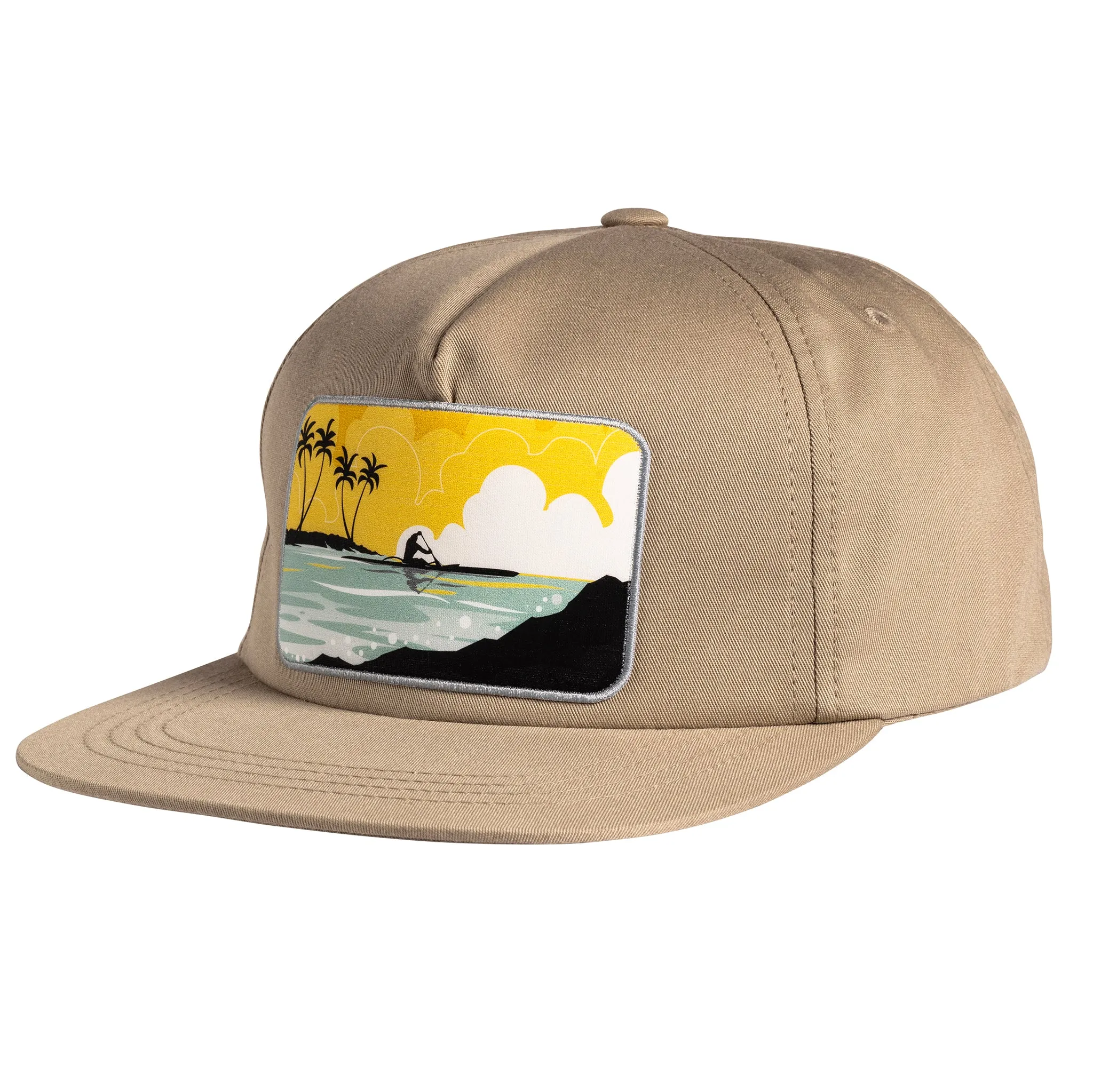 MIKE FIELD YELLOW CANOE PADDLER SNAPBACK HAT