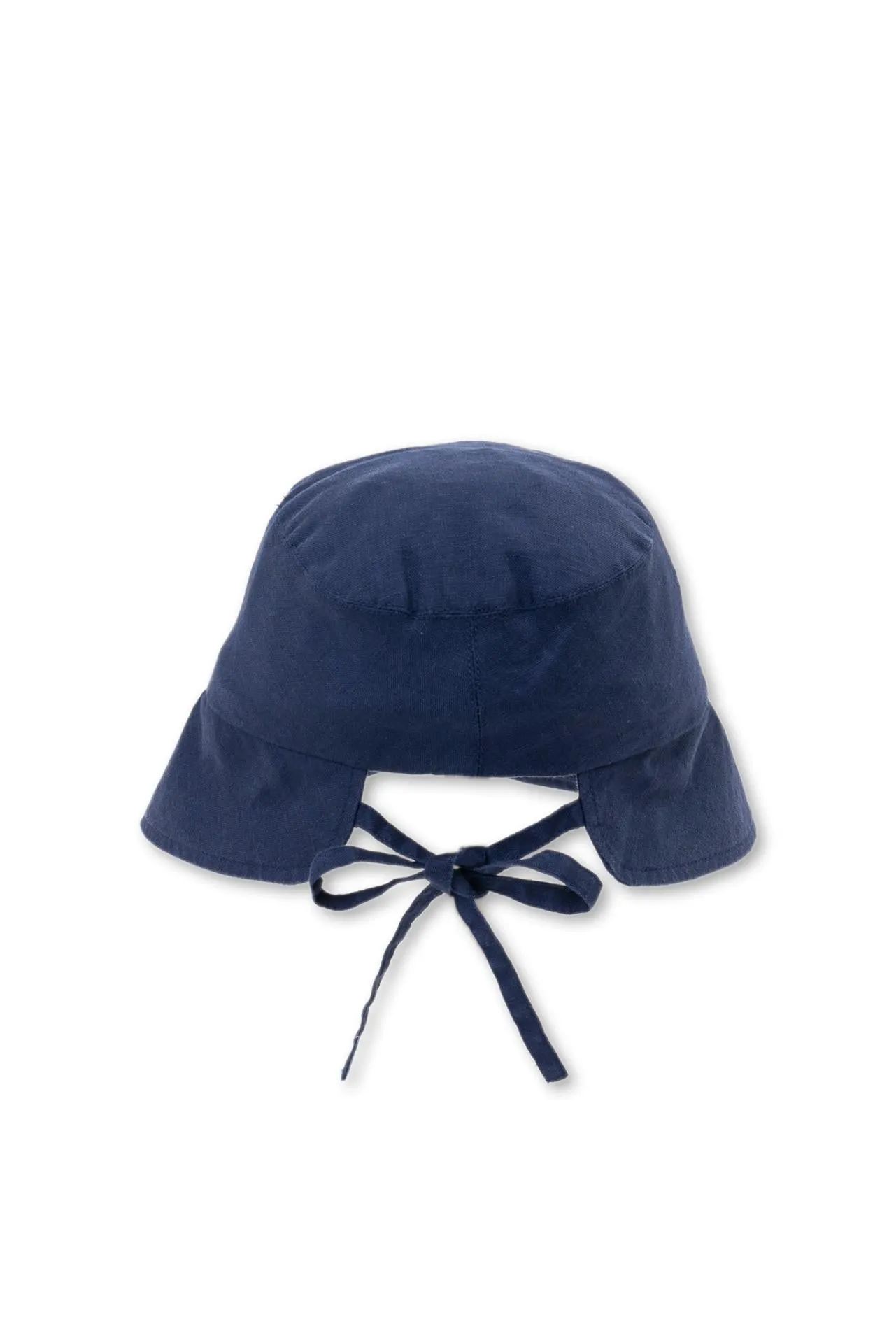 Miki Linen Half Brim Hat Navy