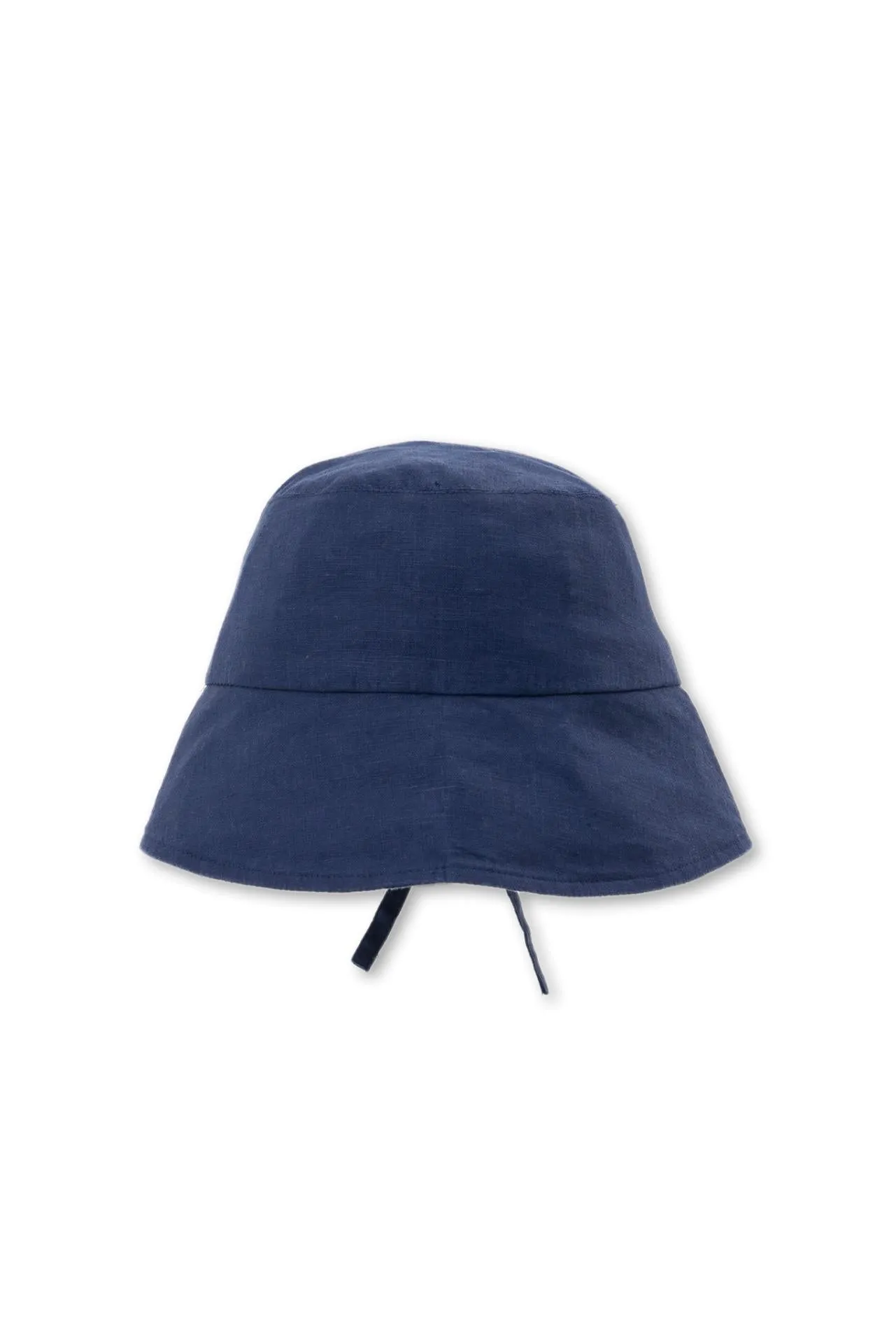 Miki Linen Half Brim Hat Navy