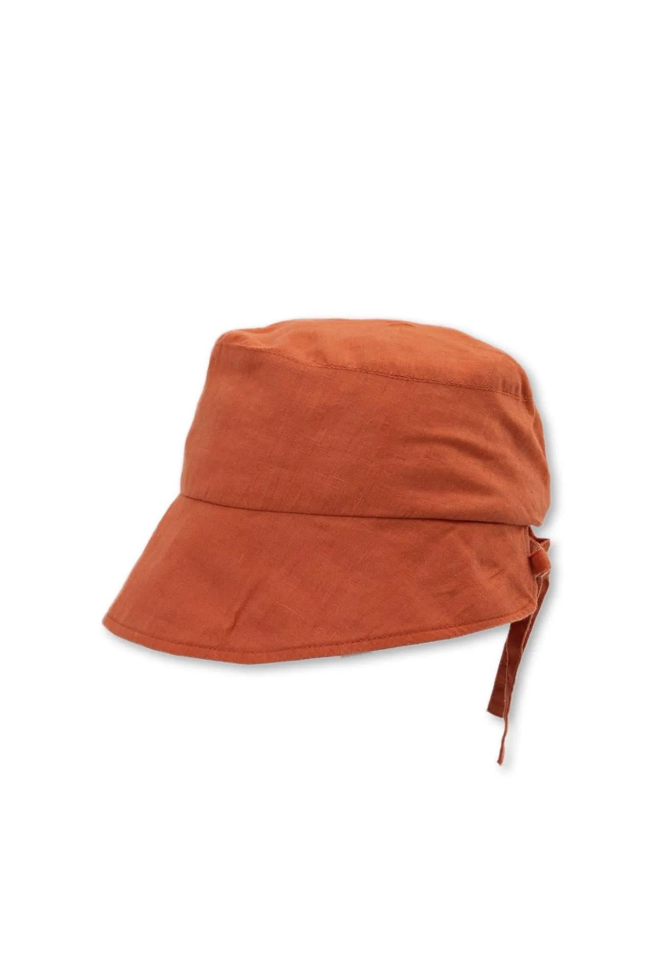 Miki Linen Half Brim Hat Orange