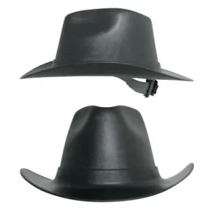OccuNomix Vulcan Cowboy Hard Hat, Ratchet, Hard Hat, Black, VCB200-06