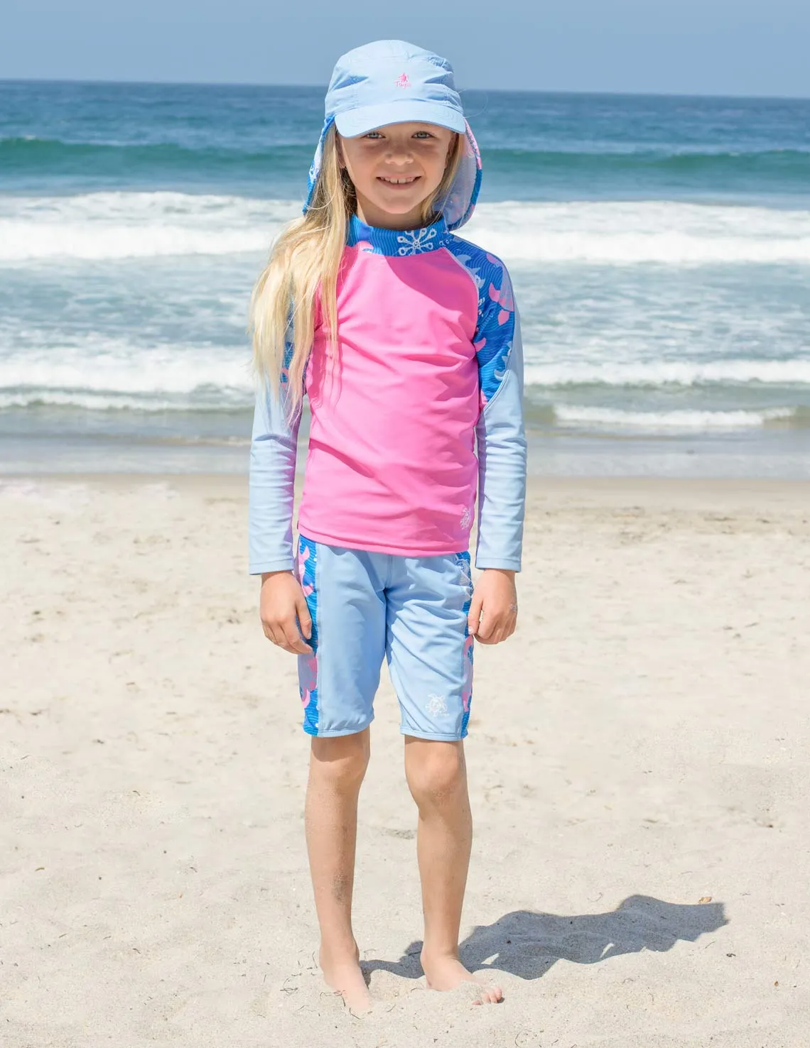 Offshore Long Sleeve Rash Guard - Pink Wave