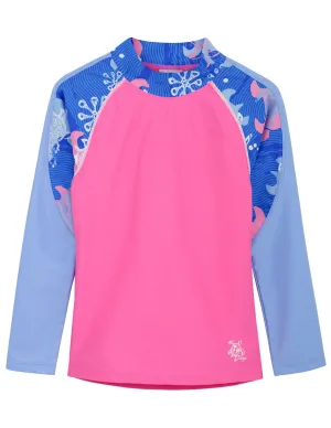 Offshore Long Sleeve Rash Guard - Pink Wave