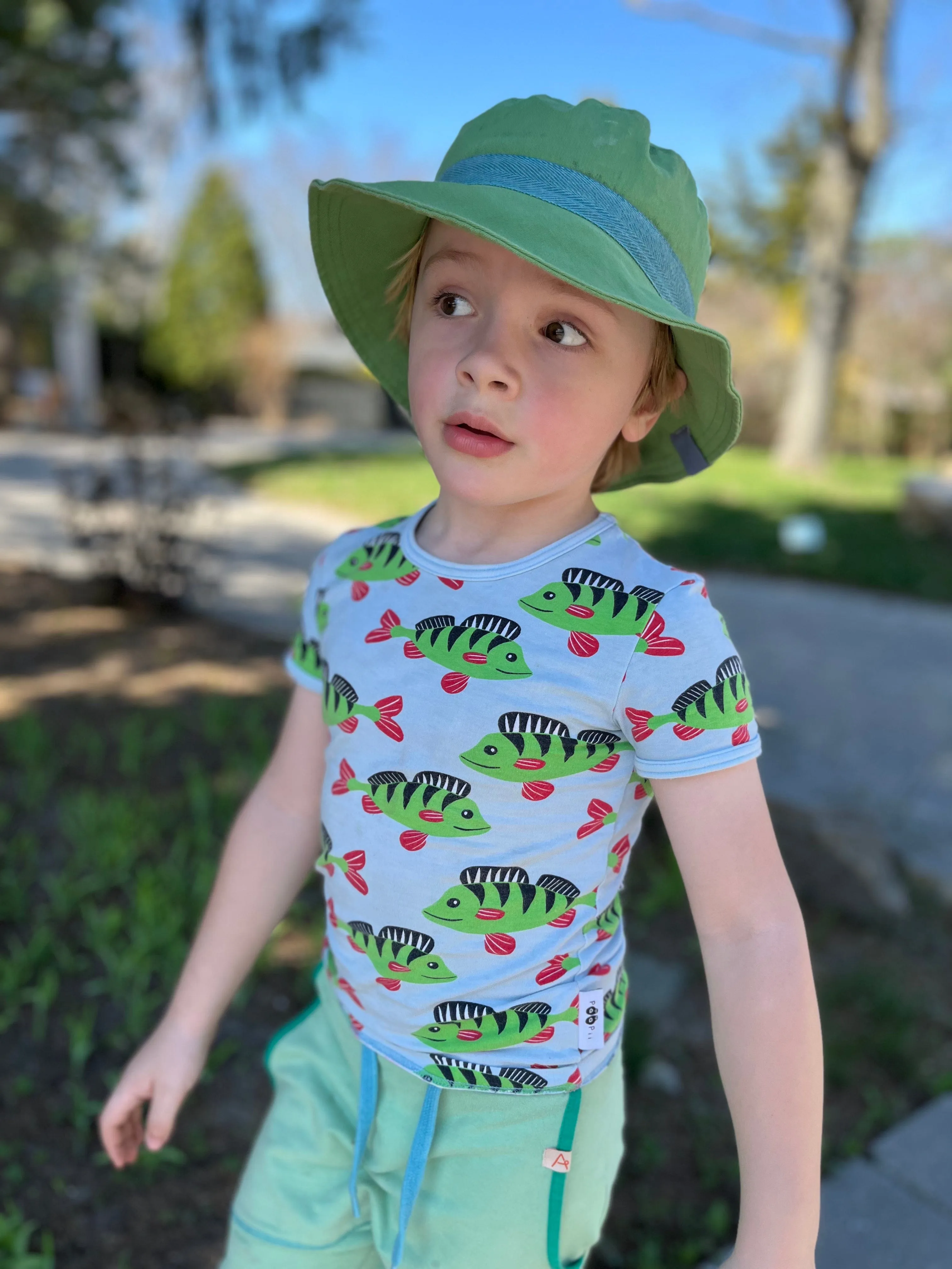 Olaf Sun Hat With Wide Brim UV60 Green Tea