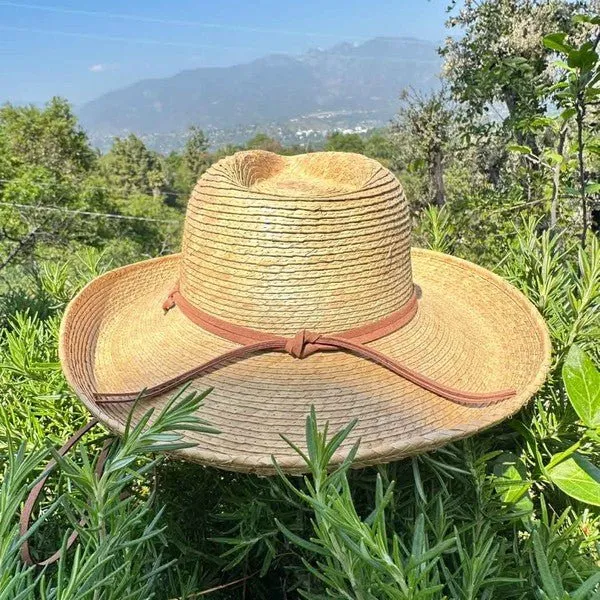 Palm Leaf Western Hat