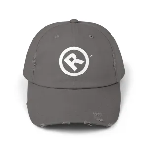 Raw Suhi "R" LOGO Distressed Dad Cap (nickel)