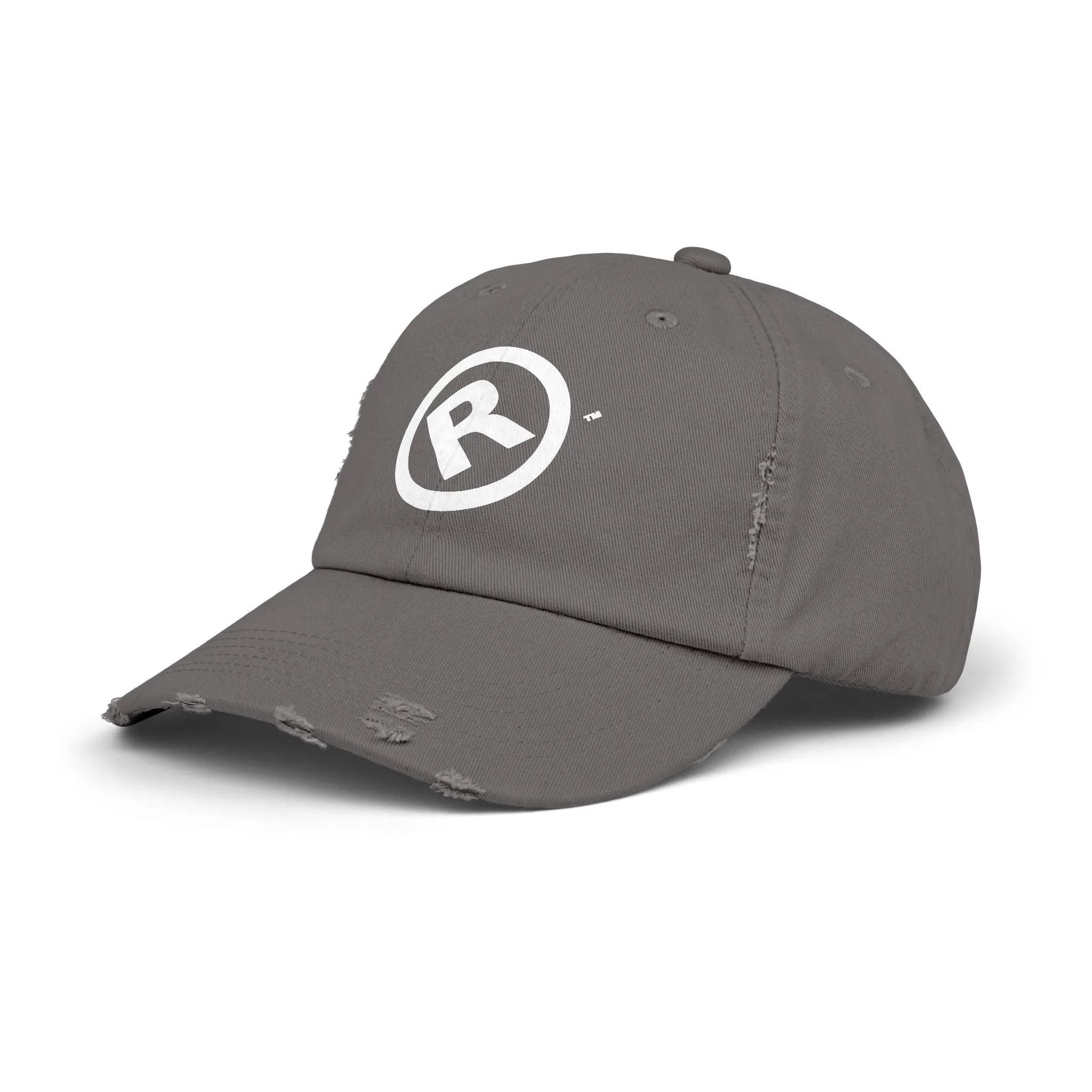 Raw Suhi "R" LOGO Distressed Dad Cap (nickel)