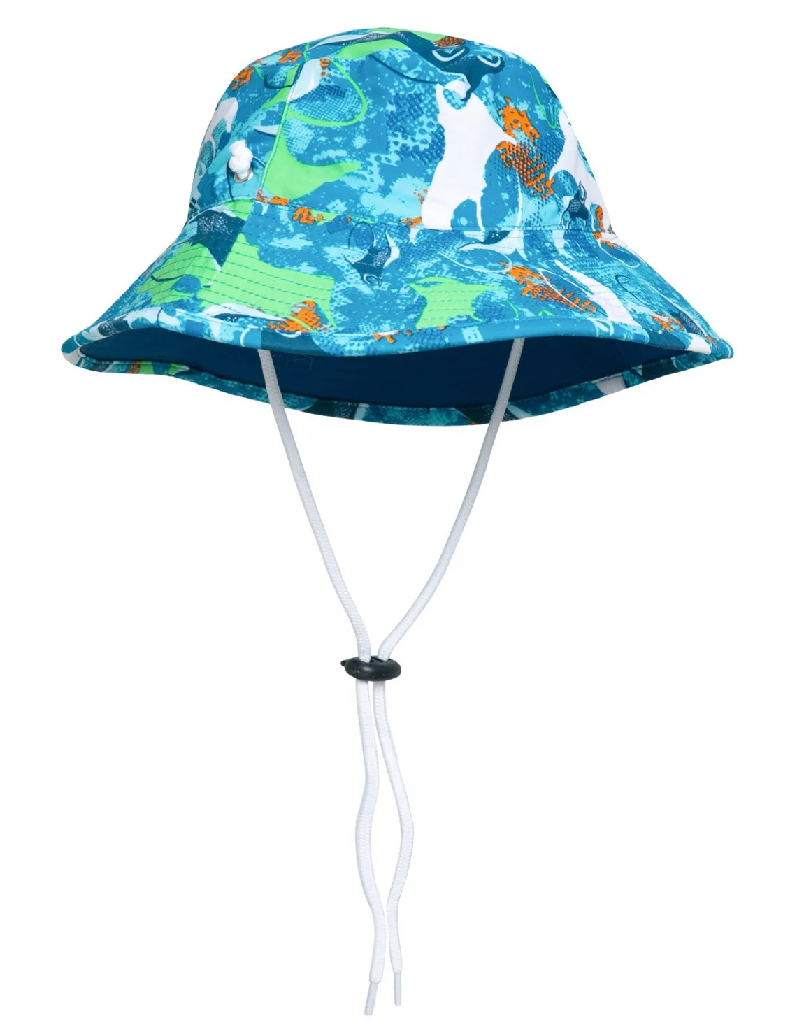 Reversible Bucket Sun Hat - Sapphire Manta