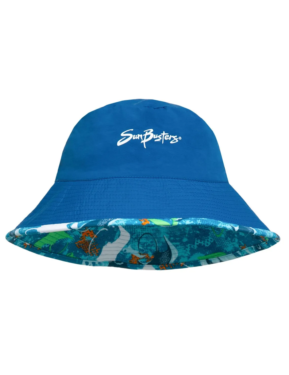 Reversible Bucket Sun Hat - Sapphire Manta
