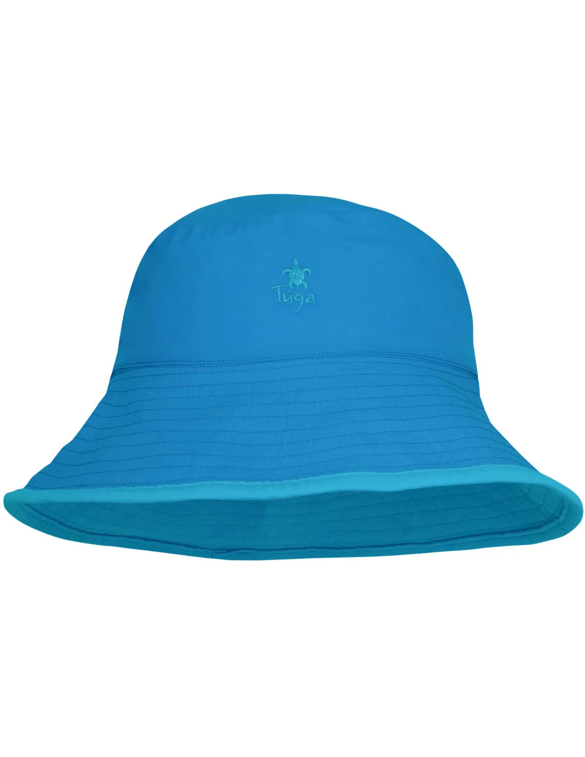 Reversible Bucket Sun Hat - Turquoise/Hawaii