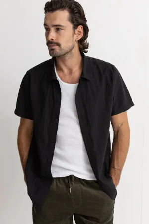 RHYTHM CLASSIC LINEN SS SHIRT BLK