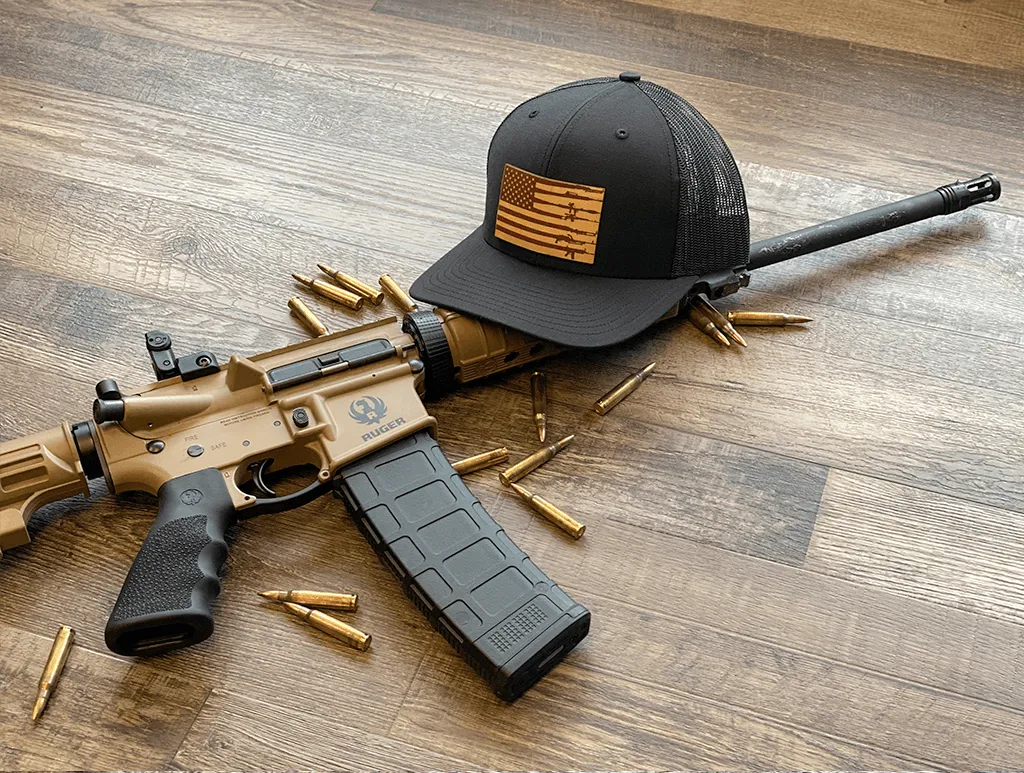 Rifle Flag Patch Hat