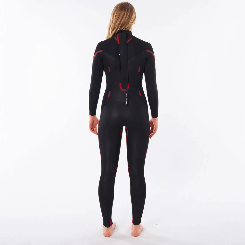 Rip Curl Womens Omega 3/2mm Back Zip Summer Wetsuit  - Green
