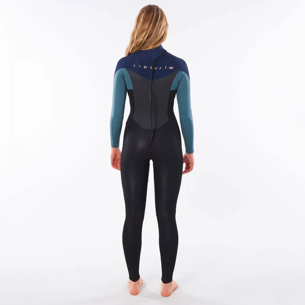 Rip Curl Womens Omega 3/2mm Back Zip Summer Wetsuit  - Green
