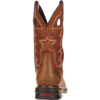 Rocky Men's Original Ride Branson Saddle Roper Waterproof Western Boot