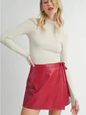 Ronan Ivory Mock Neck Knit Top..