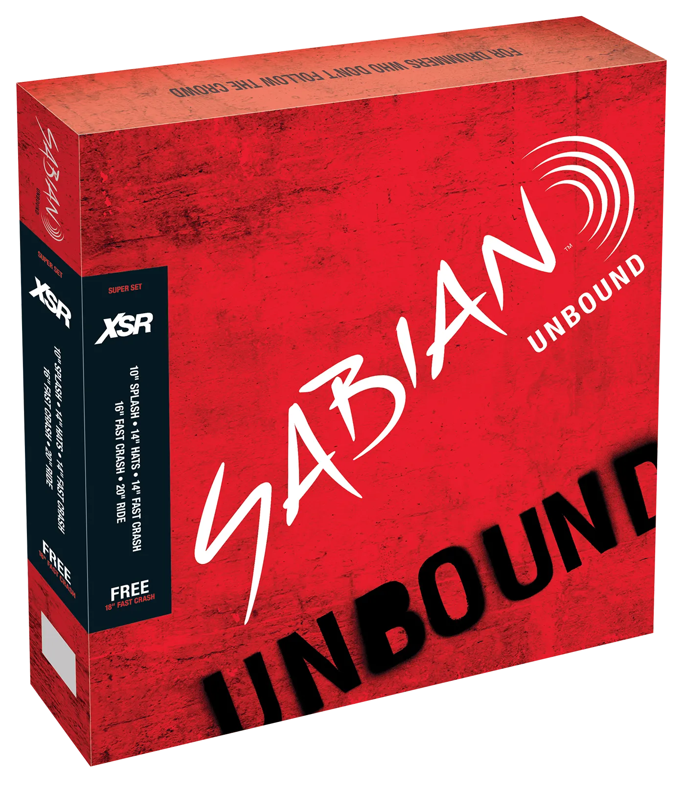 SABIAN XSR5007SB XSR Super Set 6-Pack w/10" & 18" Cymbal Package Made In Canada
