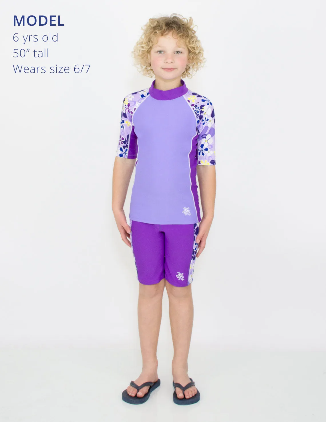 Seaside Short Sleeve Rash Guard - Fresia