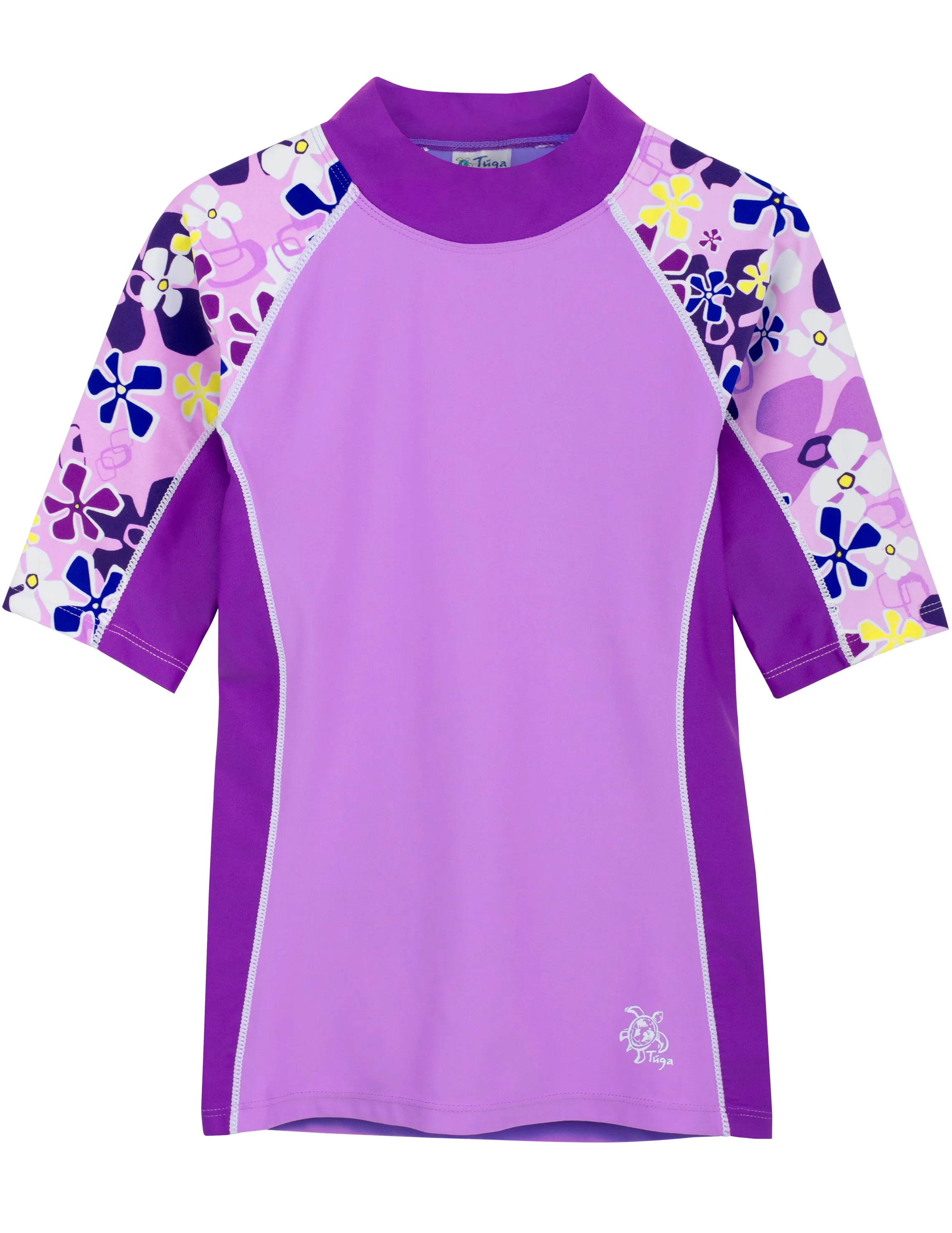 Seaside Short Sleeve Rash Guard - Verbena