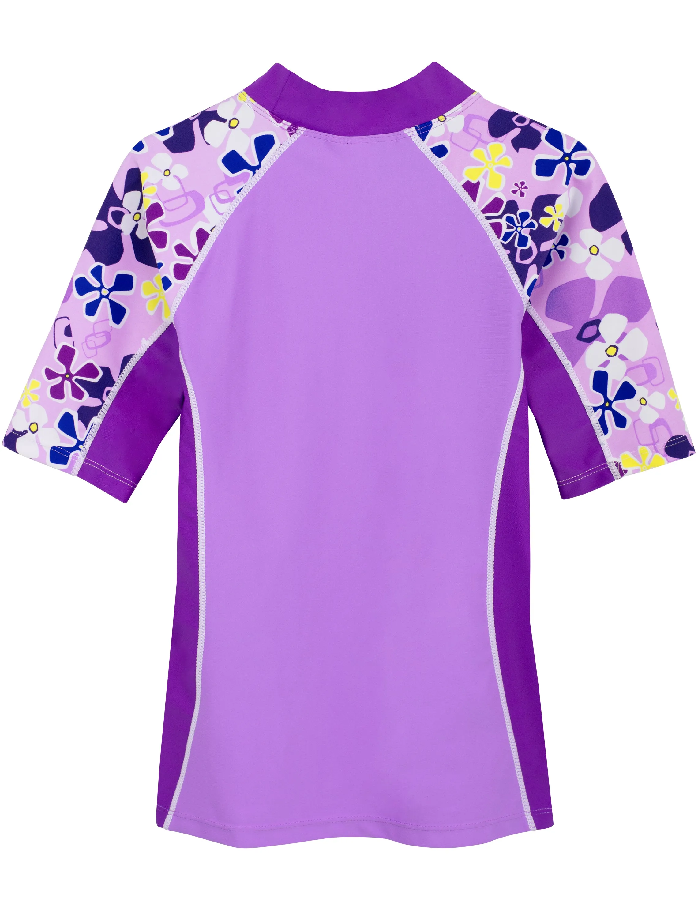 Seaside Short Sleeve Rash Guard - Verbena