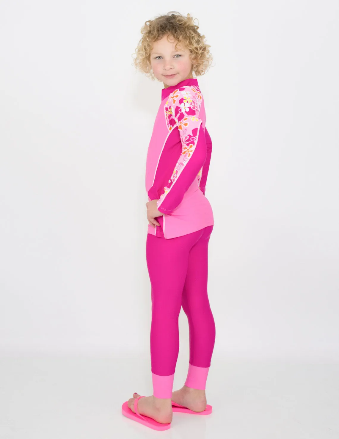 Shoreline Long Sleeve Rash Guard - Verbena