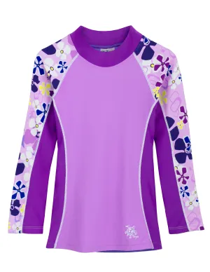 Shoreline Long Sleeve Rash Guard - Verbena
