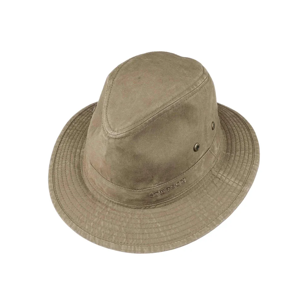 Stetson - Traveller Hat Delave Organic Cotton - Fedora - Khaki