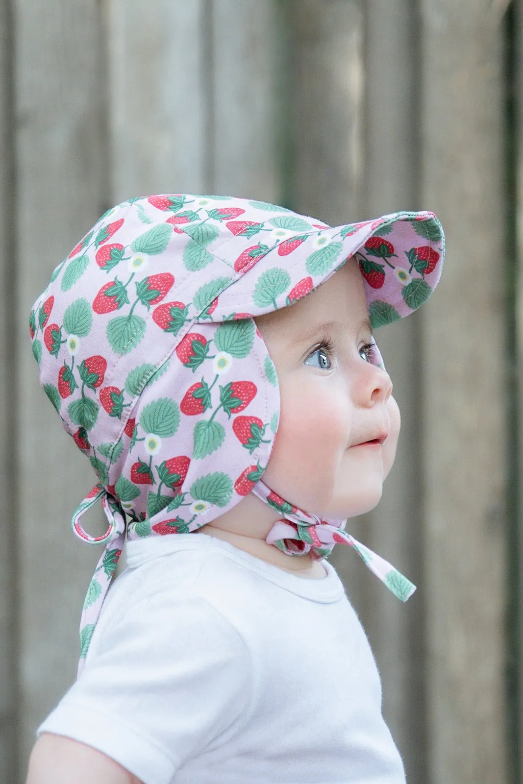 Strawberry Flap Hat